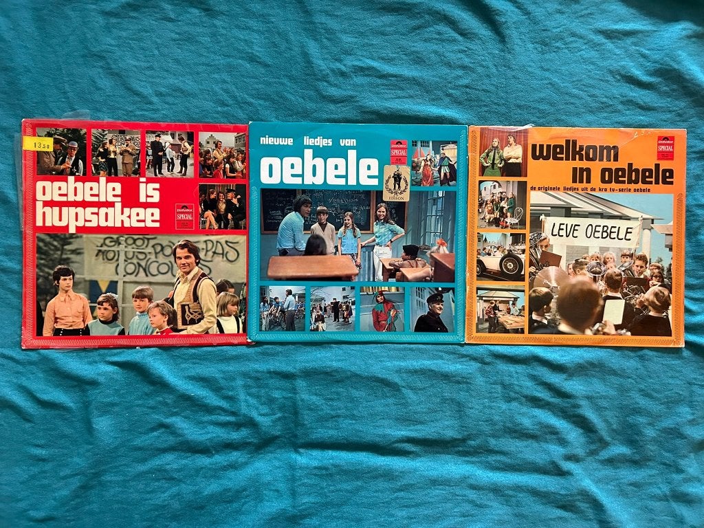 3 LP's Oebele (ook per stuk te koop), Cd's en Dvd's, LP, Gebruikt, Musical, Ophalen of Verzenden