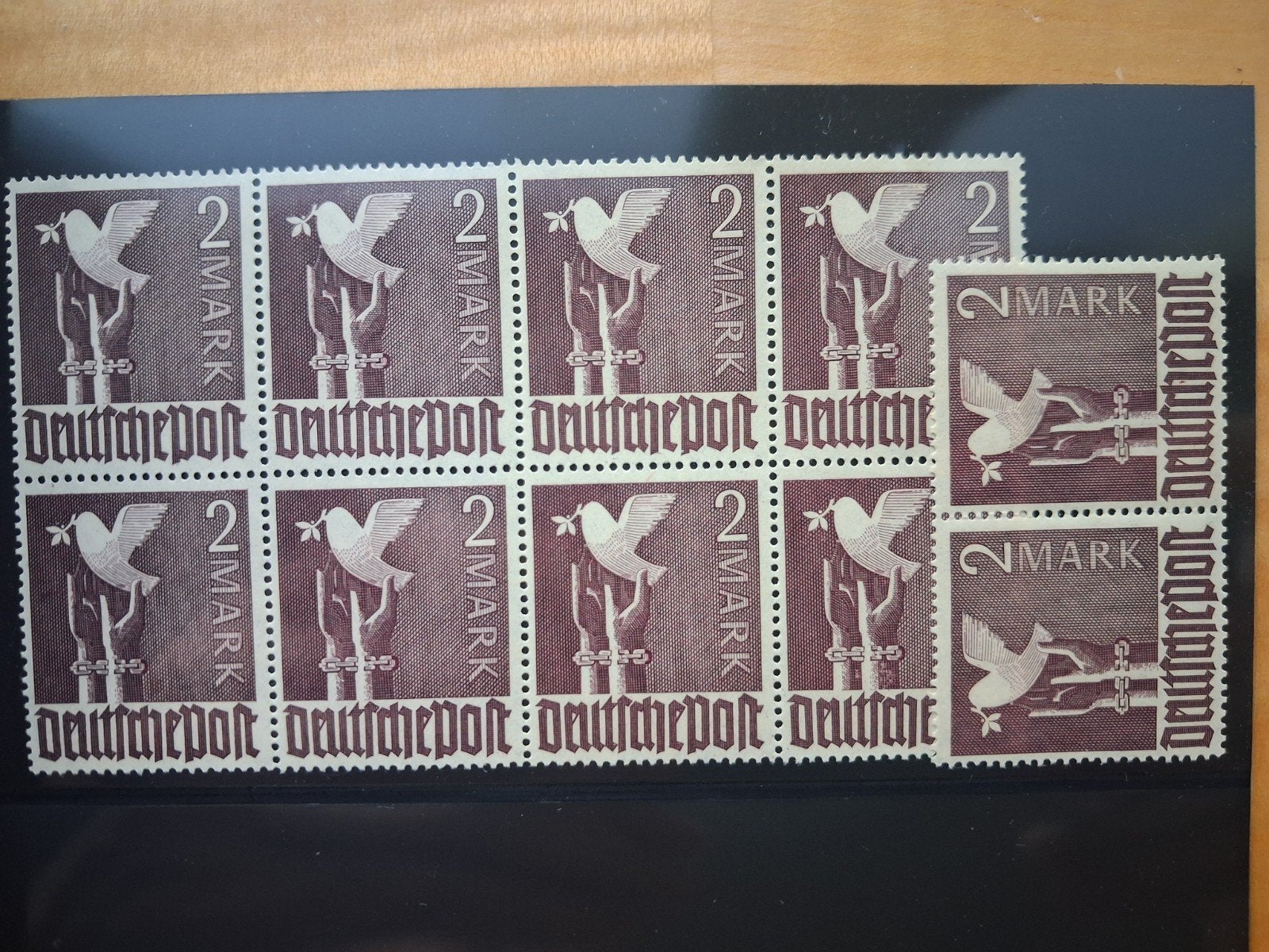 Duitse postzegels Vredesduif 1947, ongestempeld, Ophalen of Verzenden, Overige periodes, Postfris