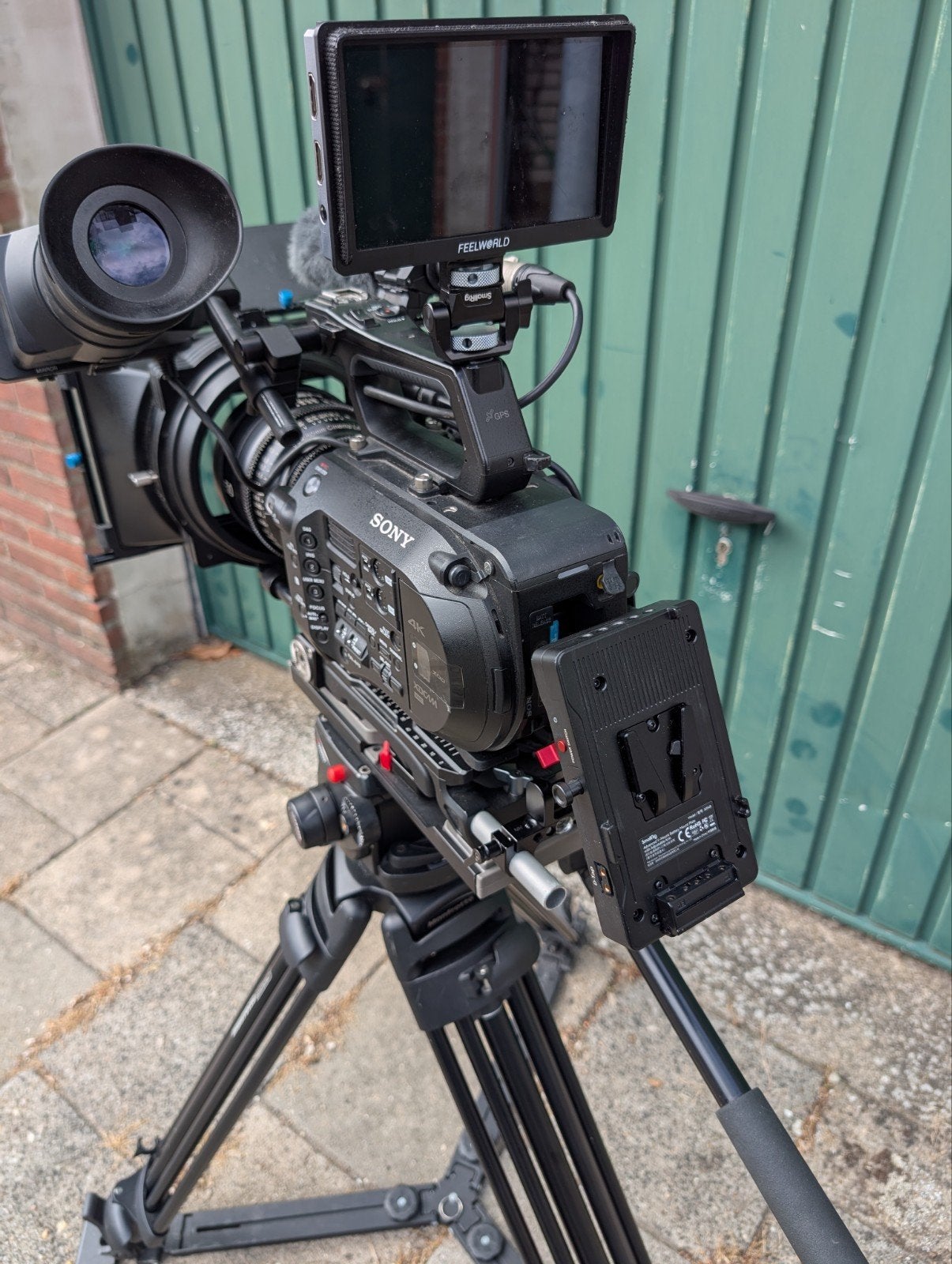Sony FS7 Complete Set met Manfrotto Statief en Cine Lenzen, Ophalen of Verzenden, Sony, 20x of meer