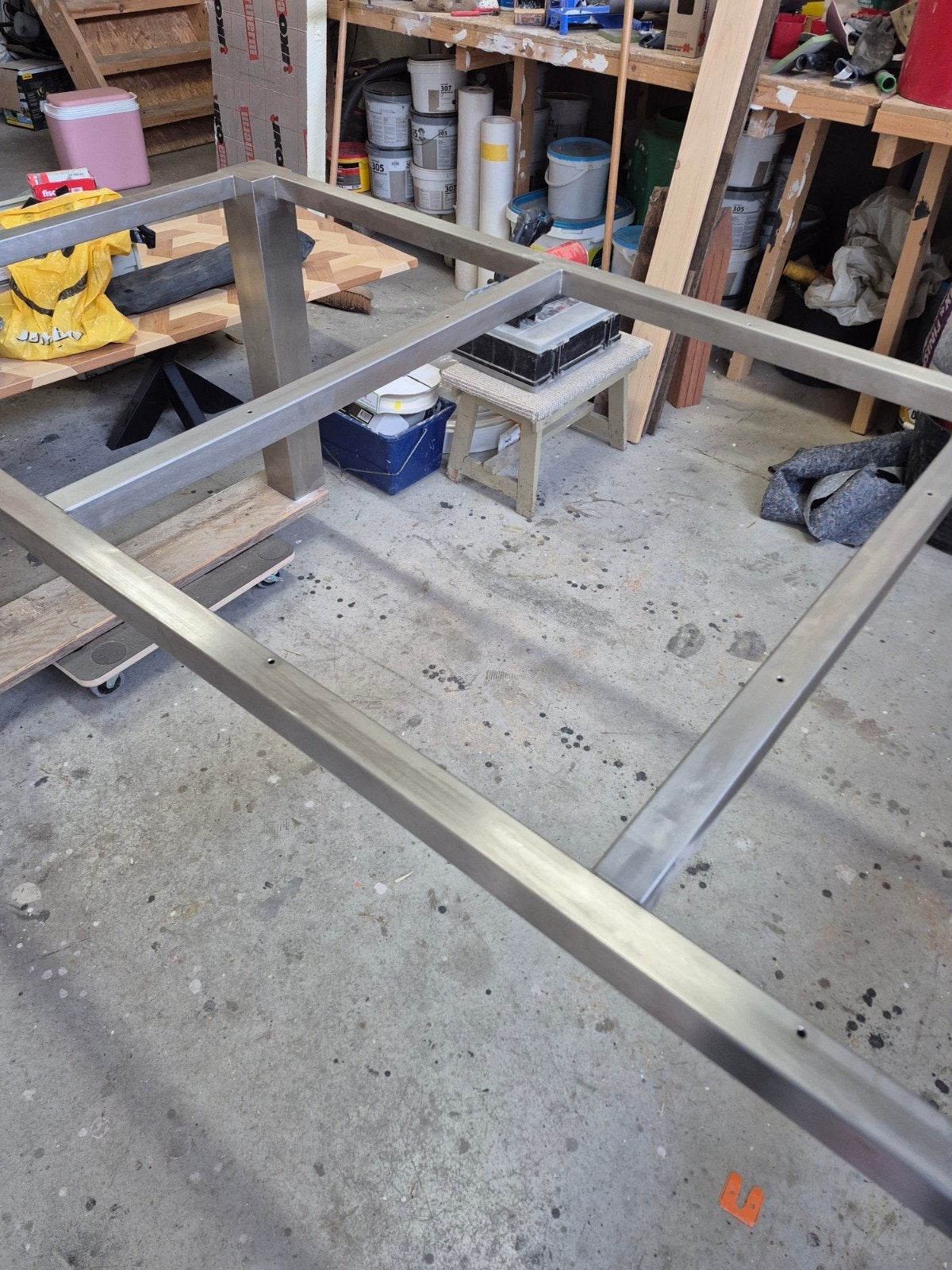 rvs tuin tafel onderstel, Ophalen, Zo goed als nieuw, Rvs, Eettafel