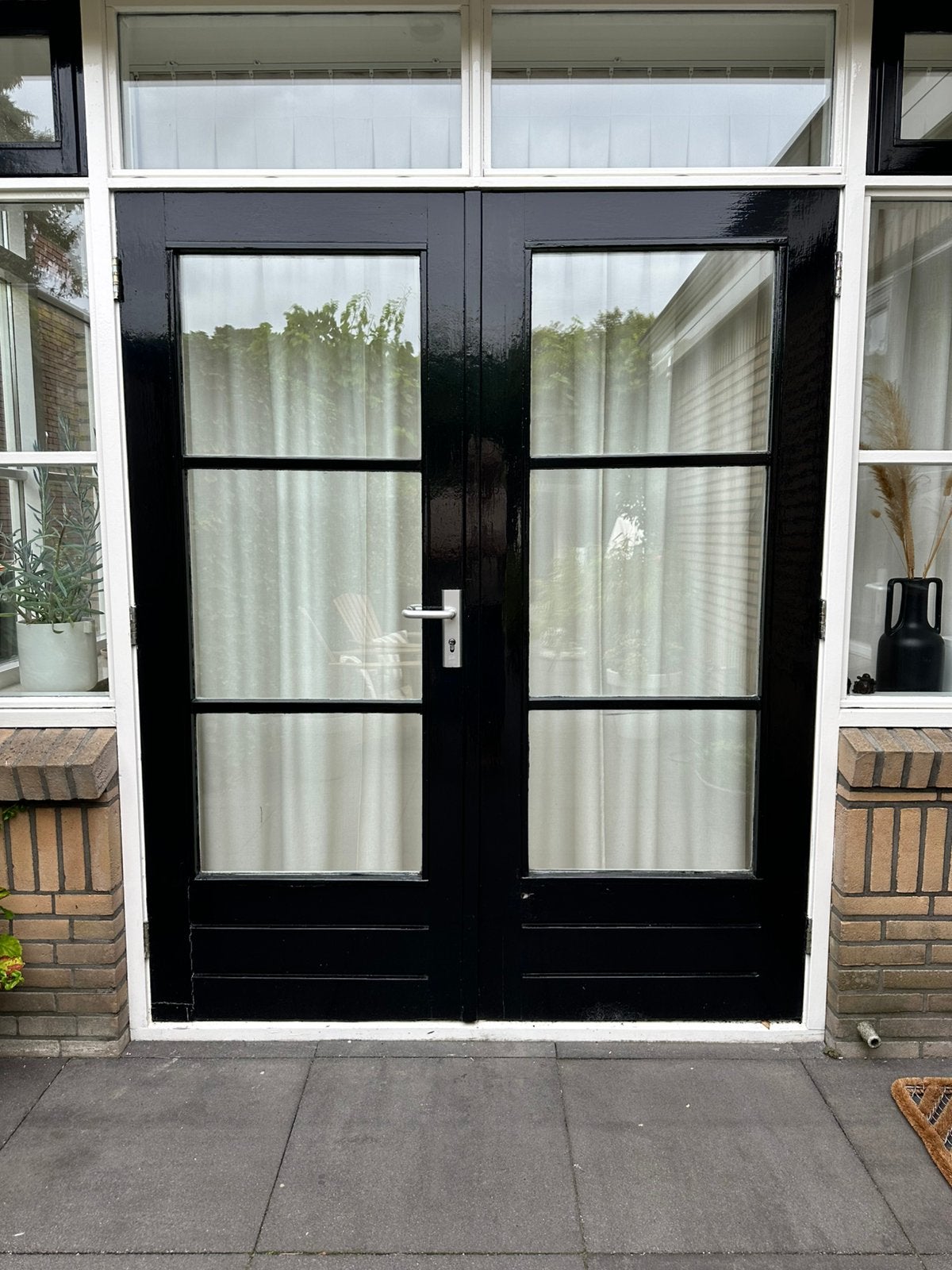 Tuindeuren, Gebruikt, Deurkozijn, 150 tot 225 cm, Inclusief glas