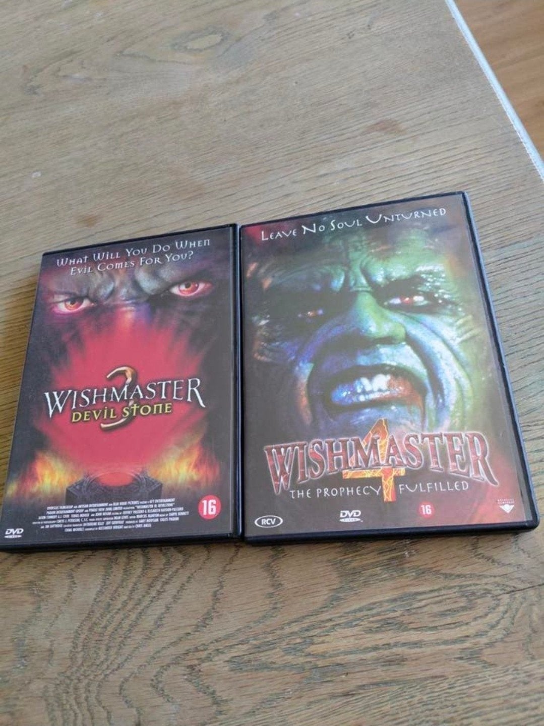 Wishmaster 3 & 4 op dvd., Vanaf 16 jaar, Ophalen of Verzenden, Zo goed als nieuw, Monsters