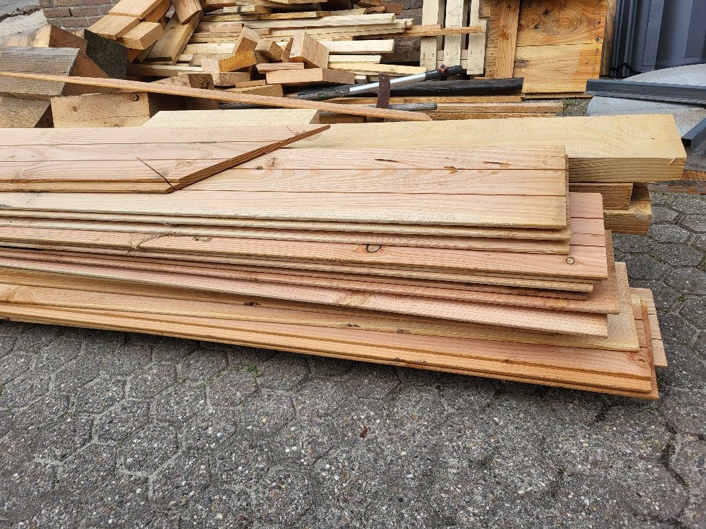Divers hout, Zo goed als nieuw, 50 mm of meer, Balk, Ophalen