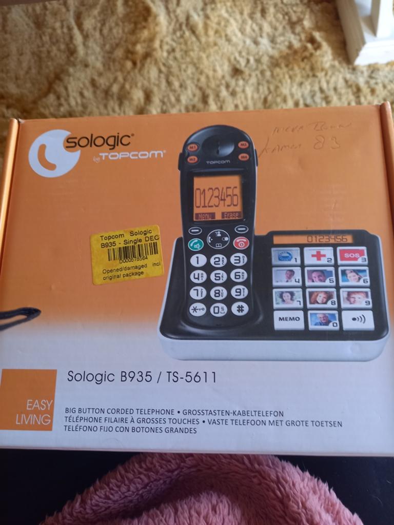 Huistelefoon voor slechtziende., Ophalen of Verzenden, 1 handset