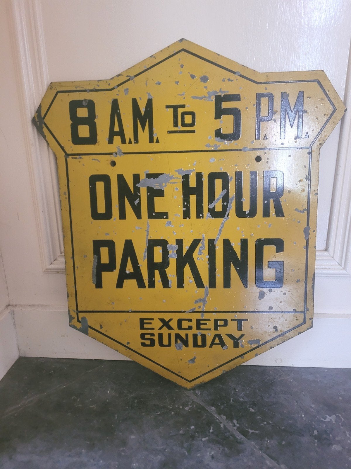 Uniek parkeerlimiet bord ~, Ophalen of Verzenden, Reclamebord