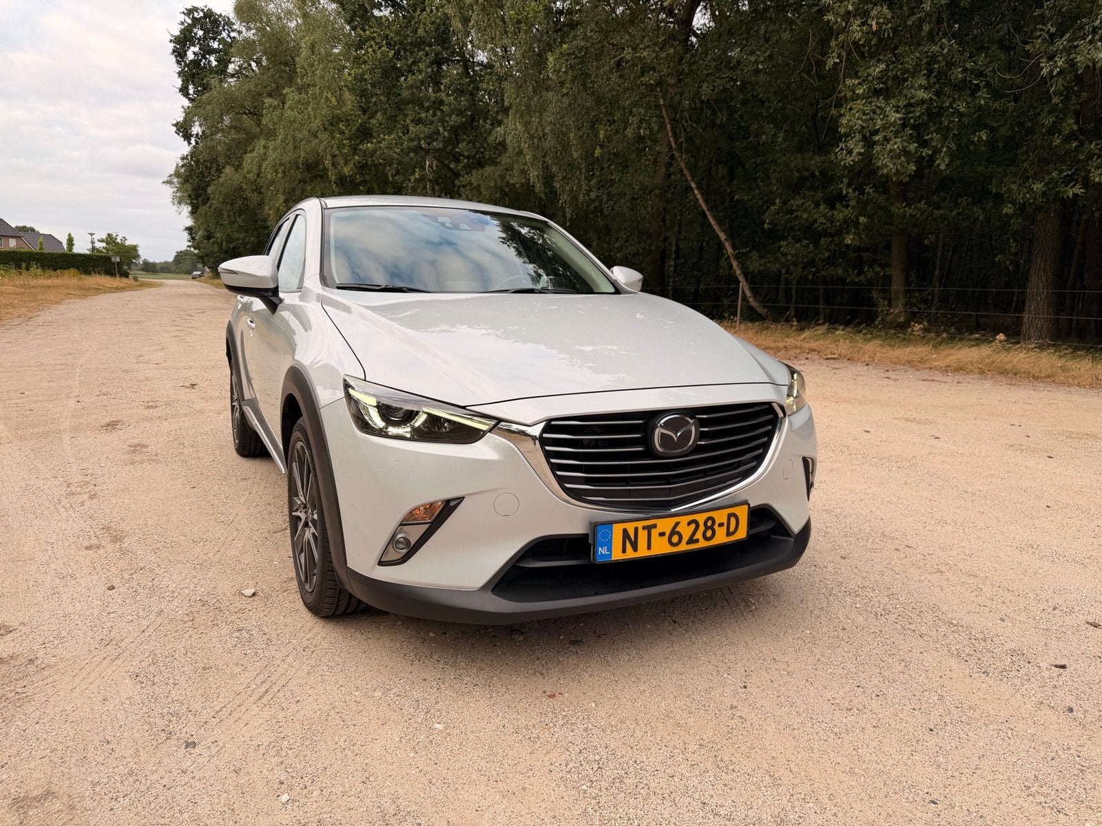 Mazda CX-3 2.0 Skyactiv-g 88KW 2017 Wit  Trekhaak afneembaar, Auto's, Voorwielaandrijving, 1998 cc, 4 cilinders, Origineel Nederlands