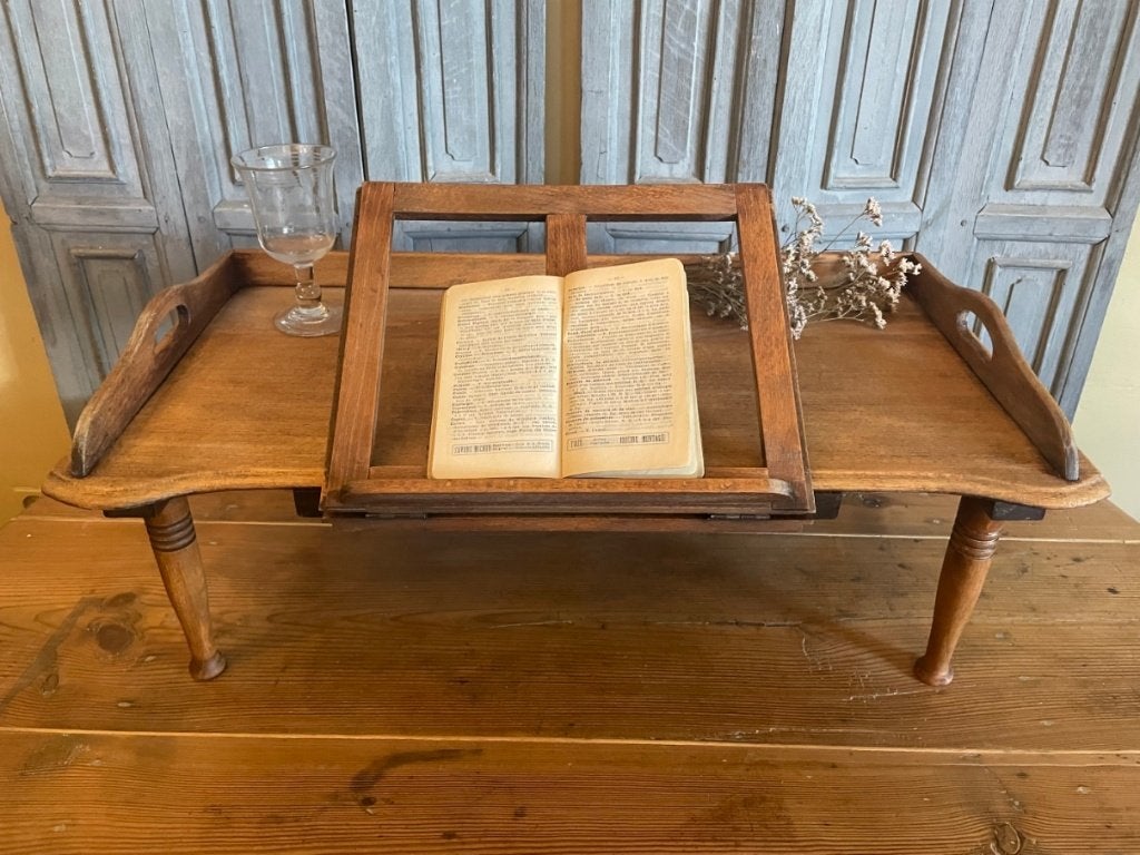 Bedtafeltje Dienblad op pootjes Frans antiek, Antiek en Kunst, Ophalen of Verzenden