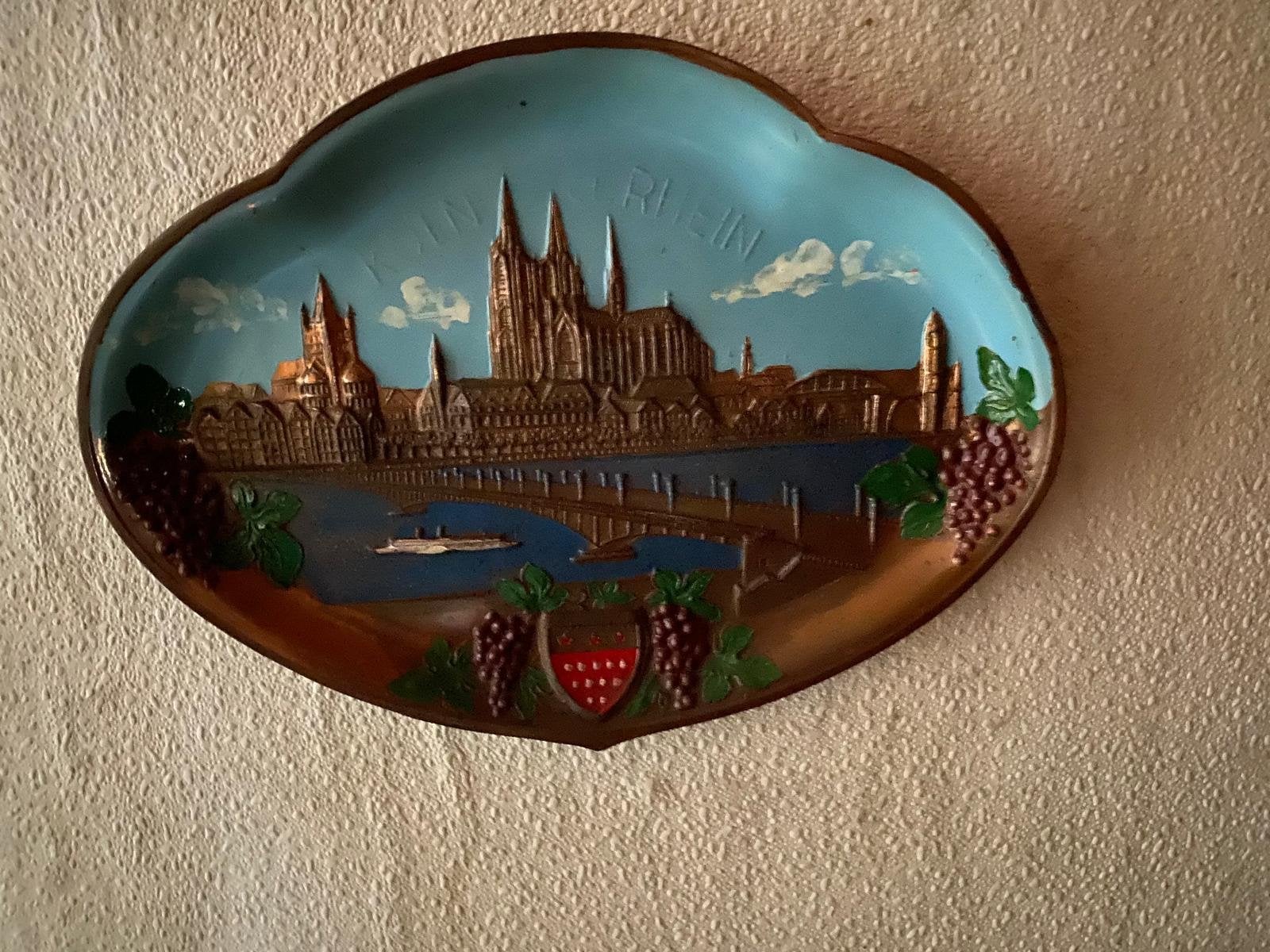 Vintage Keulen souvenir schaal/wanddecoratie, Ophalen of Verzenden