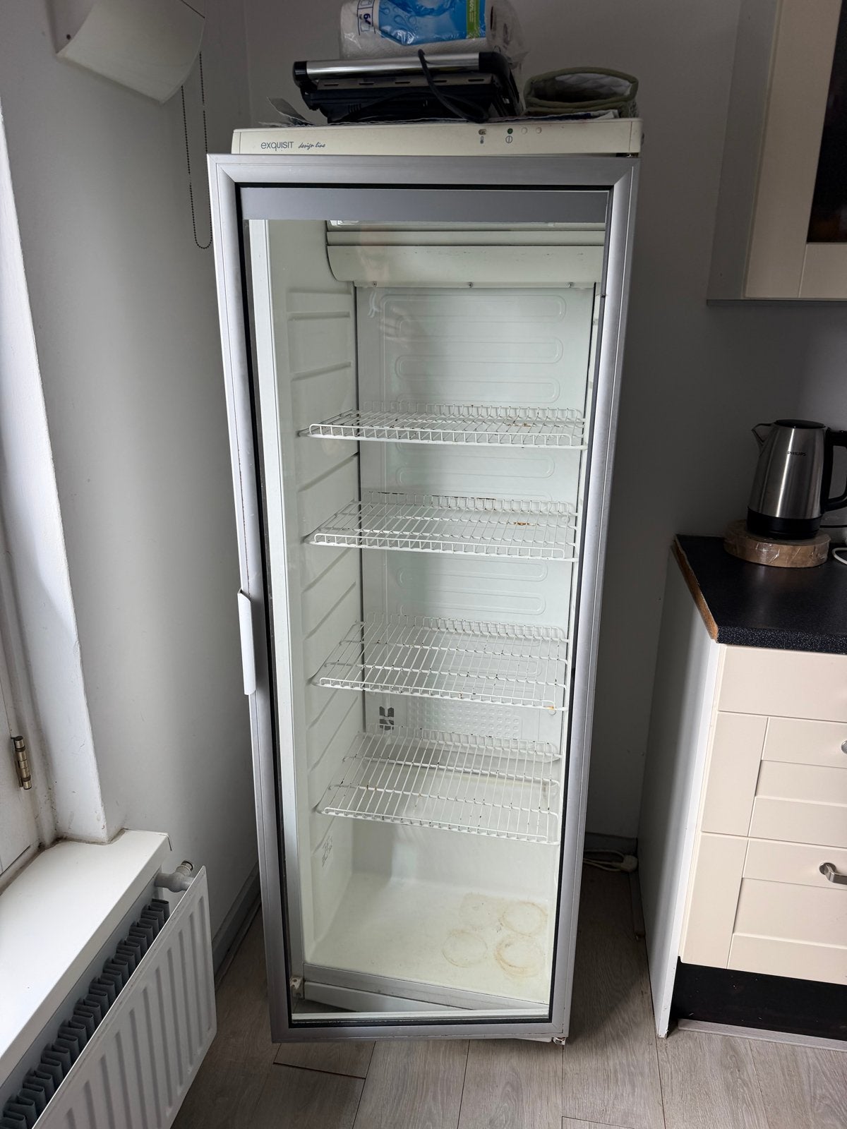 Exquisit Design Line horeca/drankkoelkast CD350.1003, Ophalen, 200 liter of meer, 60 cm of meer, 160 cm of meer