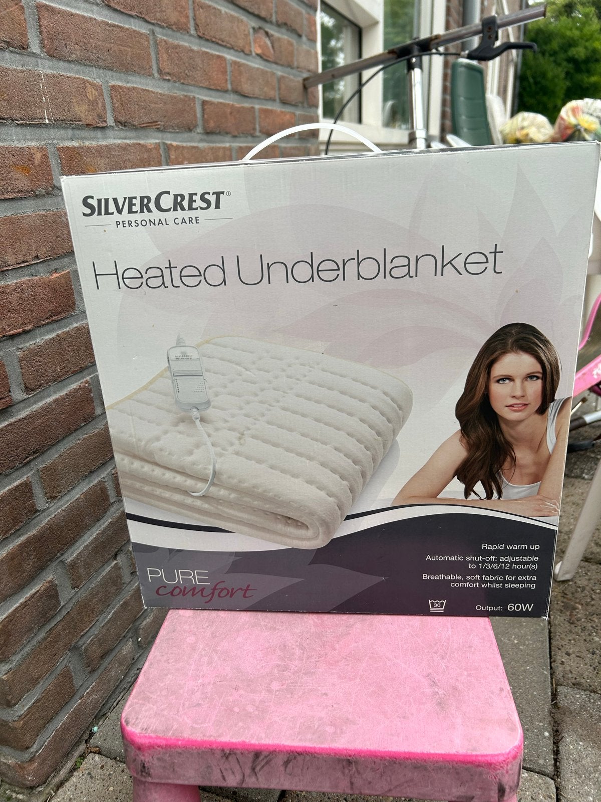 SilverCrest Verwarmde Onderdeken - Pure Comfort, Eenpersoons, Wit, Ophalen of Verzenden, Deken of Dekbed