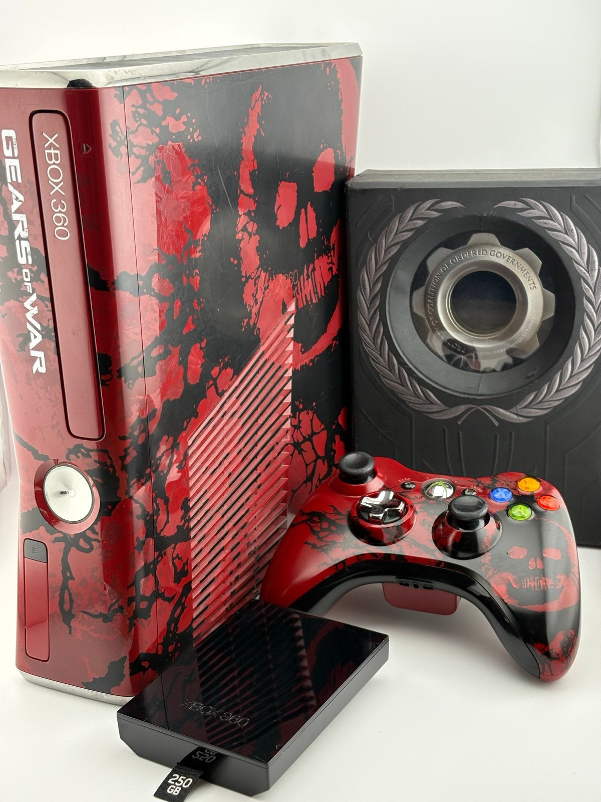Xbox 360 Gears of War Limited Edition met 250GB HDD, Verzenden, Support@microsoft.com, Met 1 controller, 250 GB