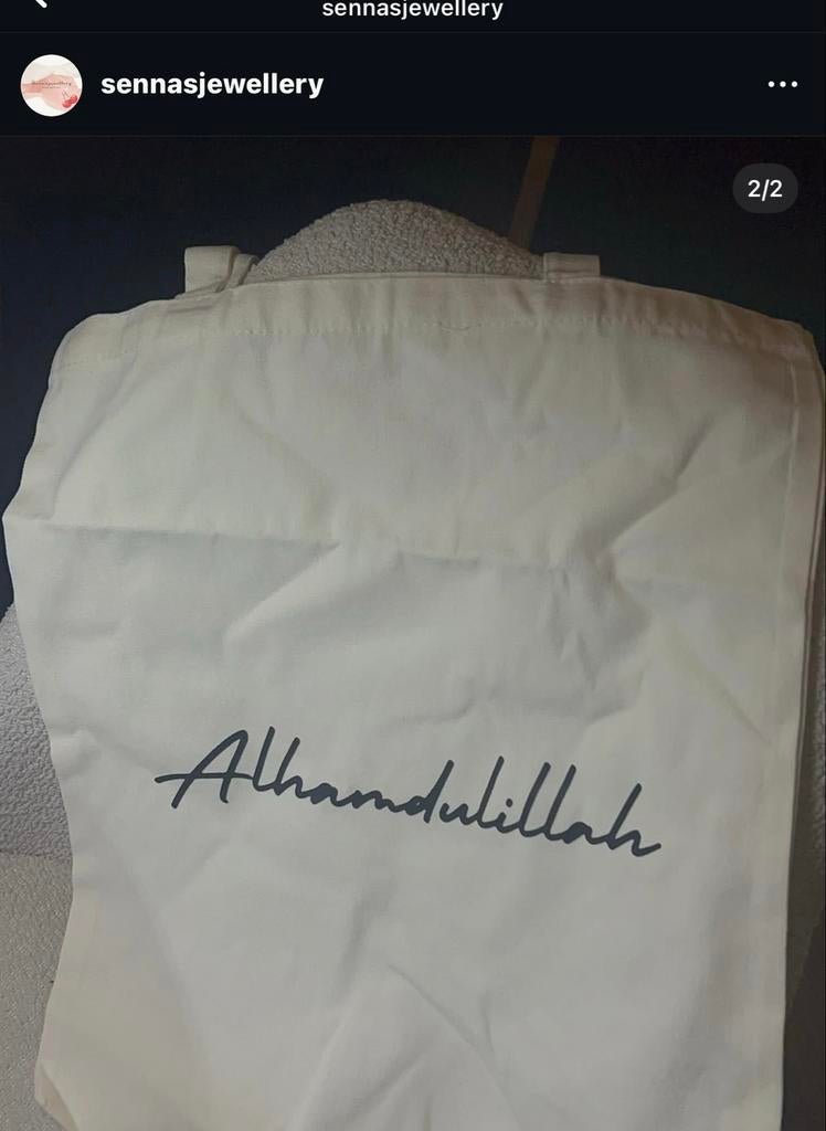 Mooie Totebags met Arabische Tekst - Diverse Ontwerpen, Ophalen of Verzenden, Nieuw, Wit, Shopper