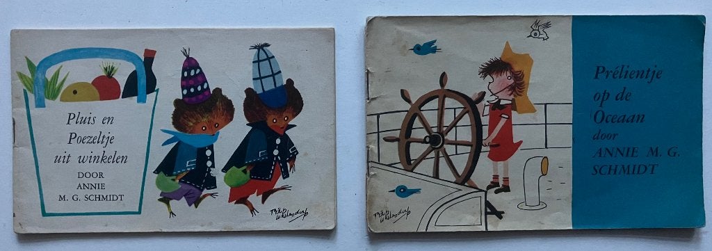 Prelientje en Pluis en Poezeltje - Twee boekjes, Gelezen, Fictie algemeen, Ophalen of Verzenden, Annie M.G. Schmidt & Fiep Westendorp