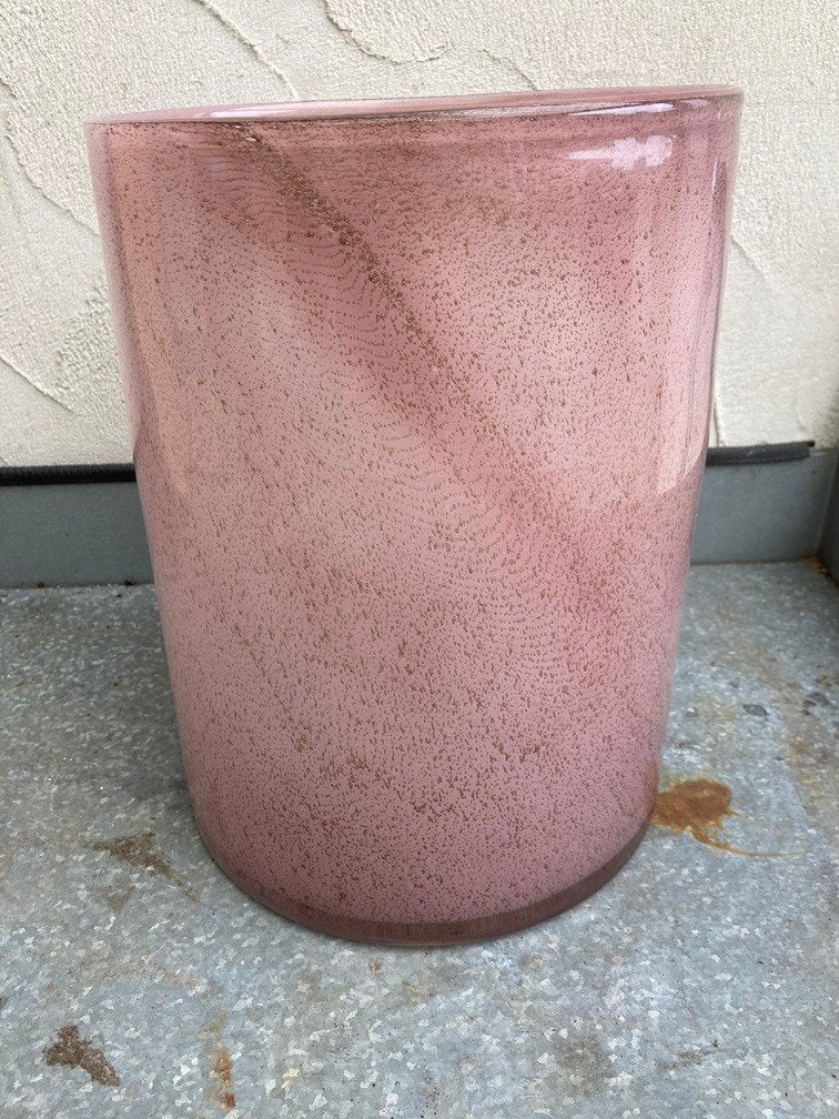 KOKERVAAS GROOT ZALM GLAS HOOG 30 DIA 23 CM RIVERDALE, Ophalen, -, Nieuw, Roze