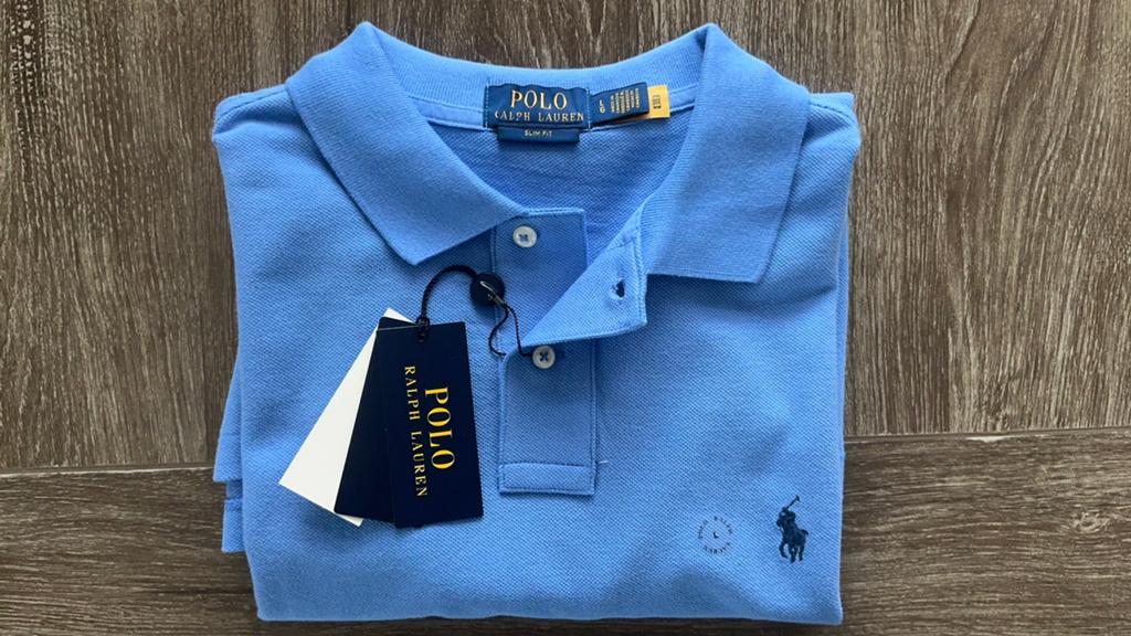 Polo Ralph Lauren Polo Shirt Lichtblauw Maat L – Authentiek, Kleding | Heren, Polo's, Ophalen of Verzenden, Nieuw, Maat 52/54 (L)
