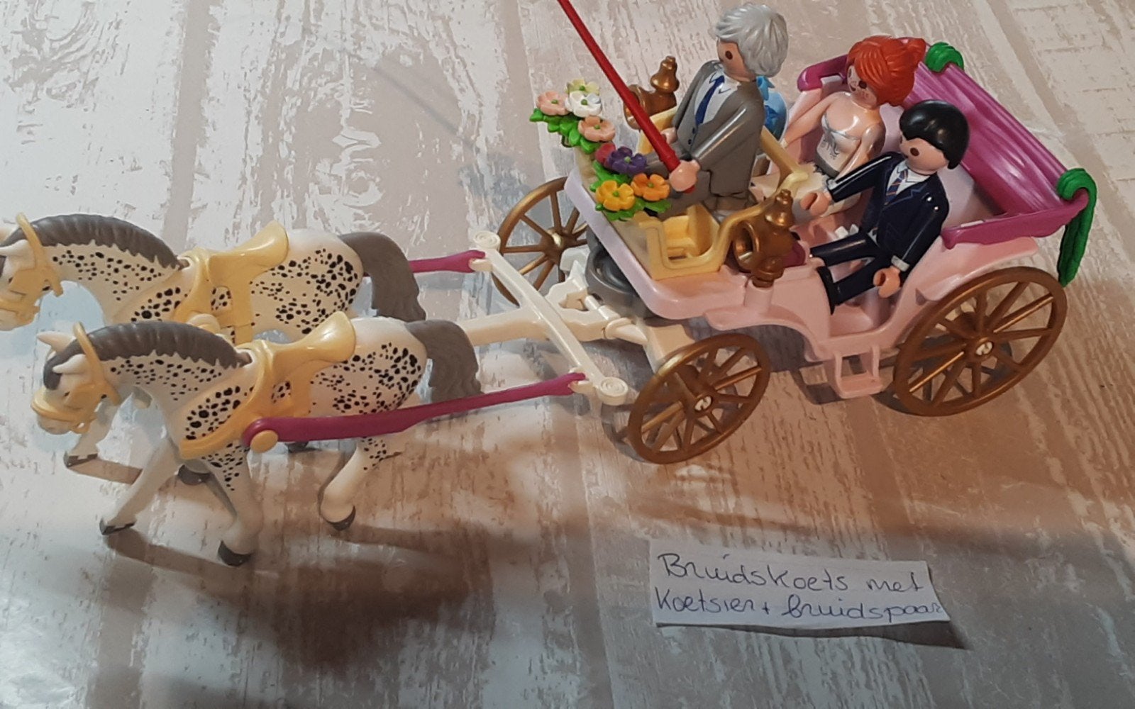 Bruidskoets met bruidspaar, Kinderen en Baby's, Ophalen of Verzenden, Gebruikt