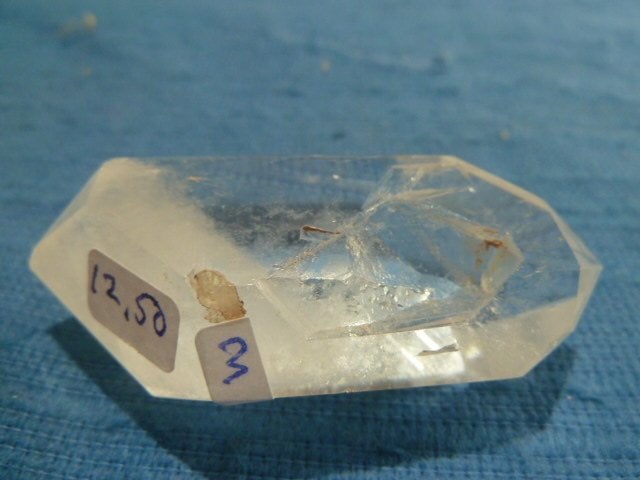 Bergkristal dubbele punt (03), Ophalen of Verzenden, Mineraal