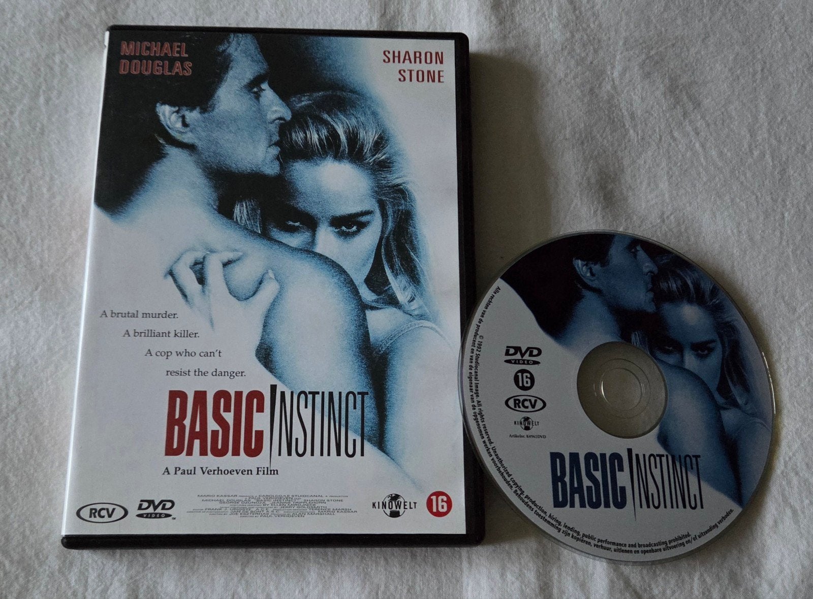 Basic Instinct Dvd Thriller/Erotisch, Vanaf 16 jaar, Ophalen of Verzenden, Zo goed als nieuw