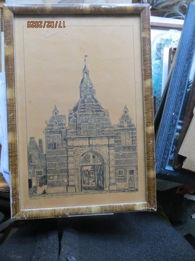 DORDRECHT Rietdijksepoort,t/lit.v. Emmerik 1833 aafgebr., Ophalen of Verzenden