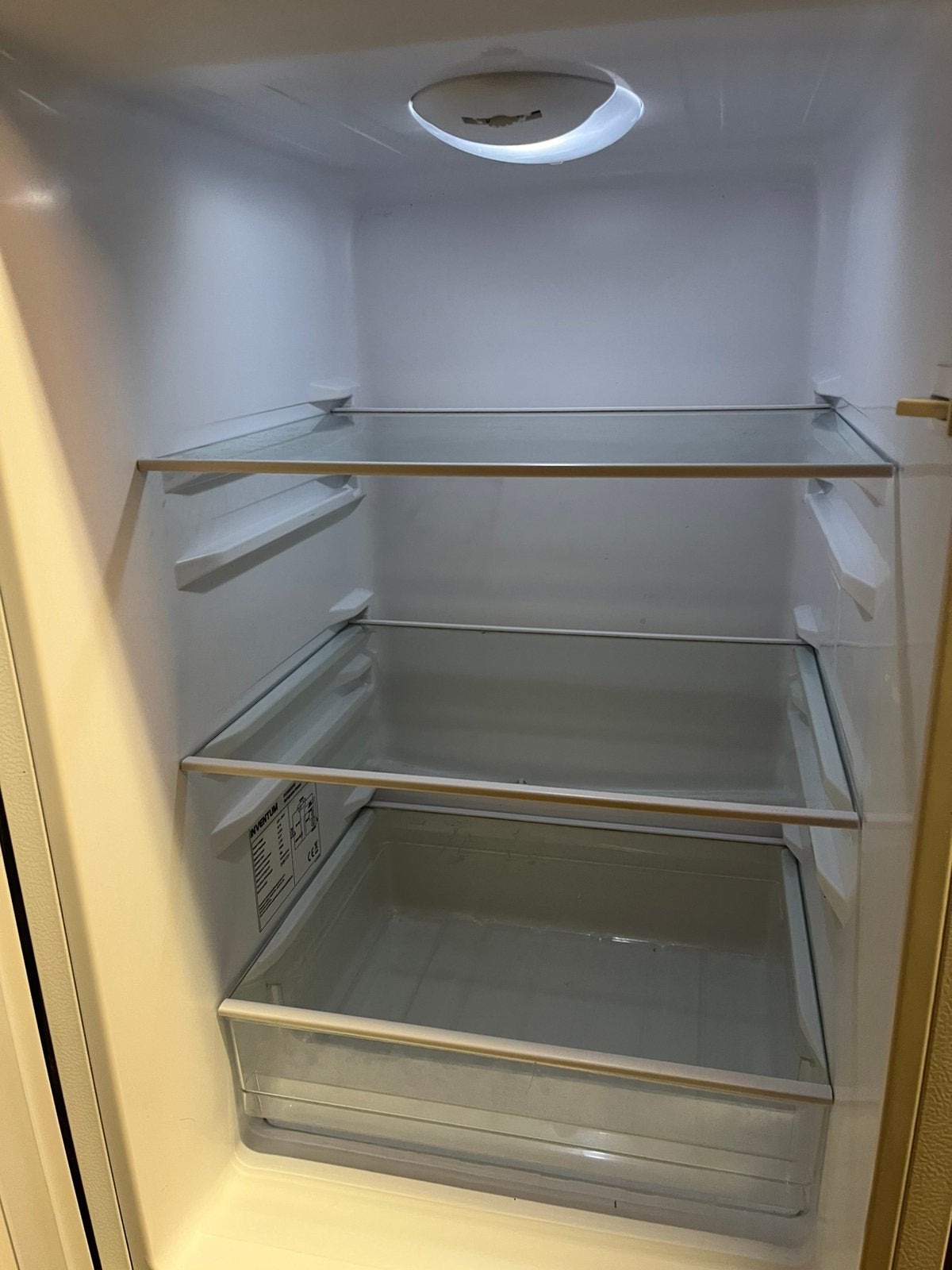 Aangeboden koel-vries combi inventum goede staat, Ophalen, Zo goed als nieuw, Minder dan 60 cm, 160 cm of meer