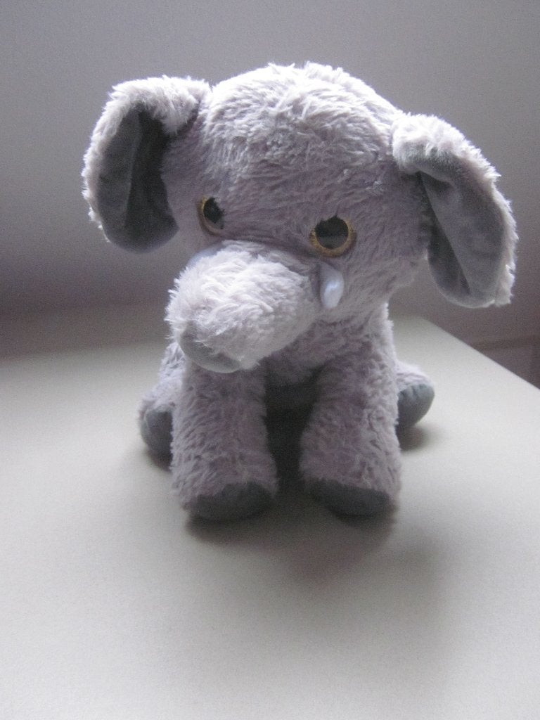 ZDT 100% polyester grijs ruwharig zacht pluche olifant knuff, Overige merken, Overige karakters, Grijs, Nieuw