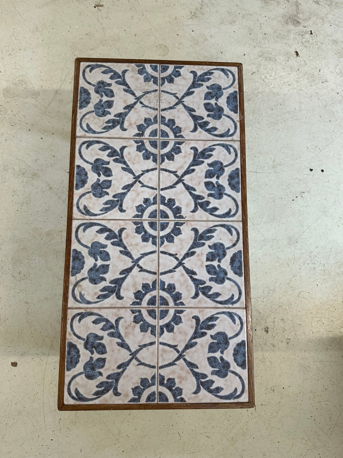 Salon bijzettafel met keramische tegels, Ophalen, Gebruikt, 75 cm of meer, 60 cm of meer