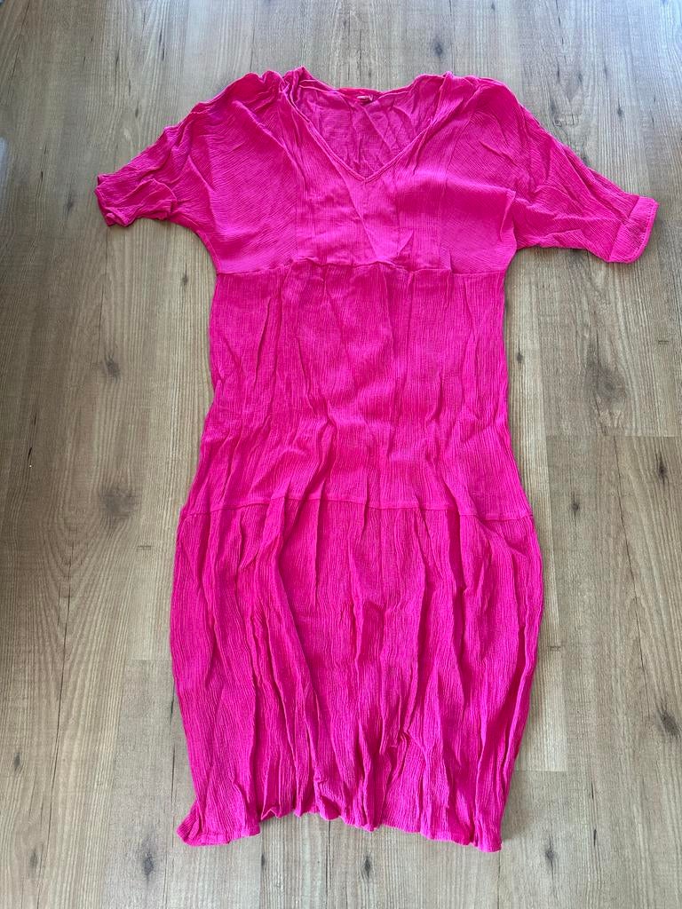 Wibra By Jeltje roze jurk L/XL, Kleding | Dames, Jurken, Maat 46/48 (XL) of groter, Ophalen of Verzenden, Zo goed als nieuw, Knielengte