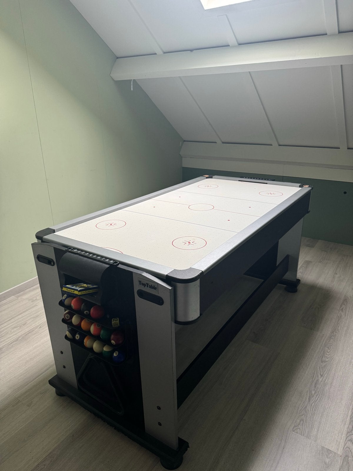 TopTable 2-in-1 Pool- en Airhockeytafel, Sport en Fitness, Ophalen, Gebruikt, Pooltafel