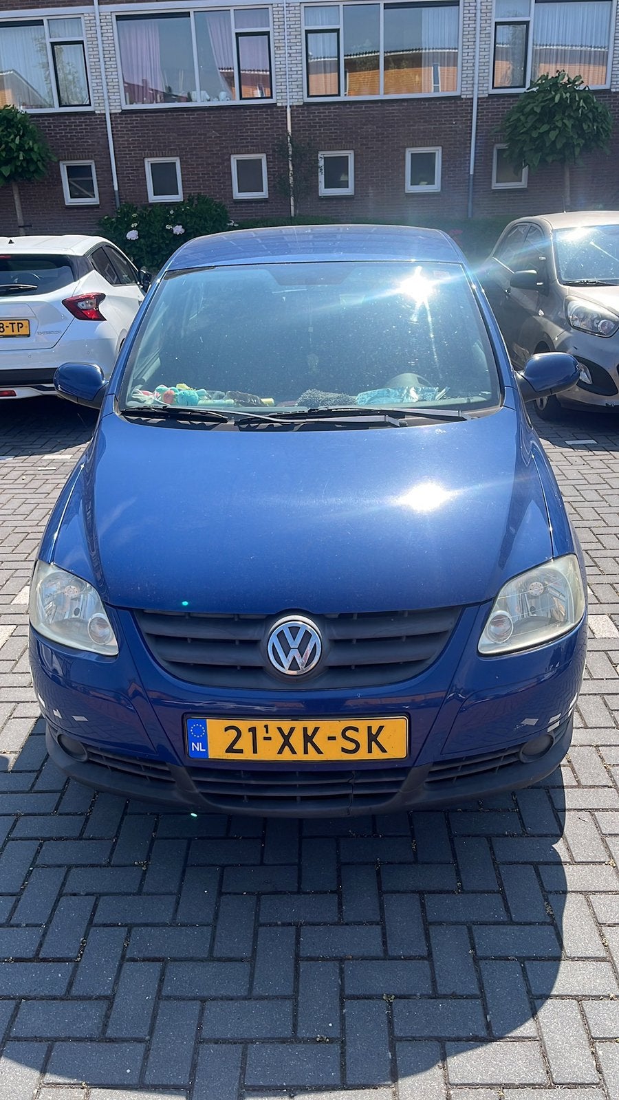 Volkswagen Fox 2007, Auto's, Stof, Blauw, Handgeschakeld, Grijs
