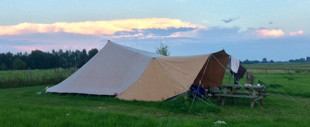De Waard Lepelaar tent, Caravans en Kamperen, Tenten, Ophalen, Gebruikt, Tot en met 4