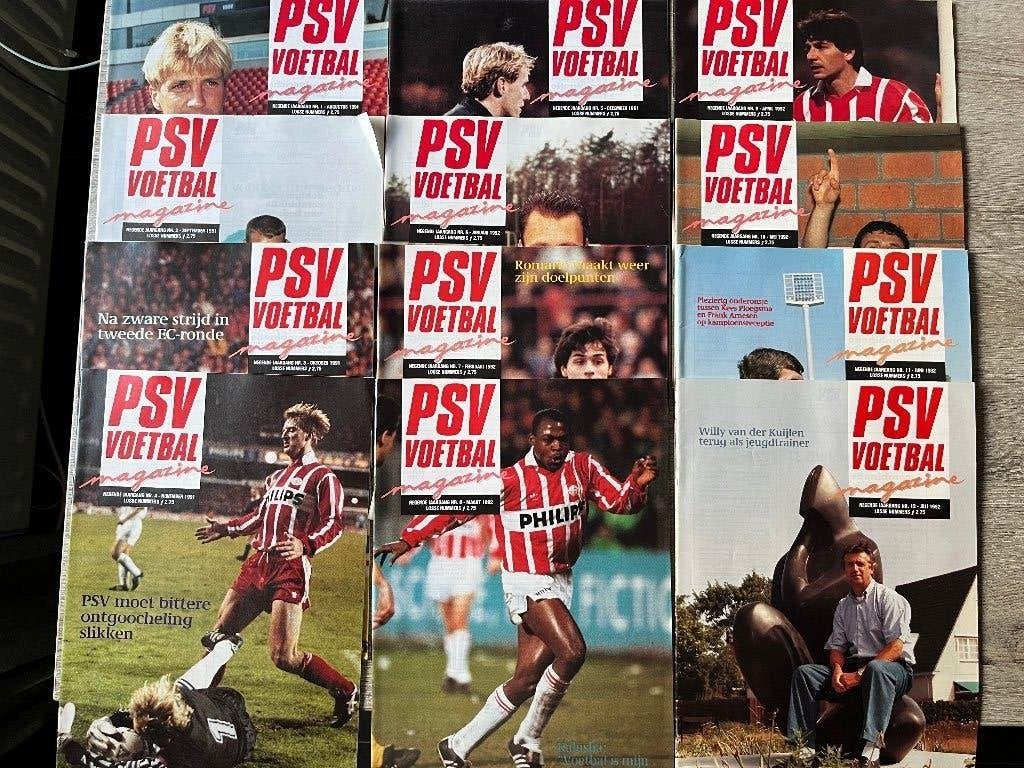 Jaargang 9 PSV Voetbal Seizoen 1991 - 1992 12 stuks, Ophalen of Verzenden, Zo goed als nieuw, PSV, Boek of Tijdschrift