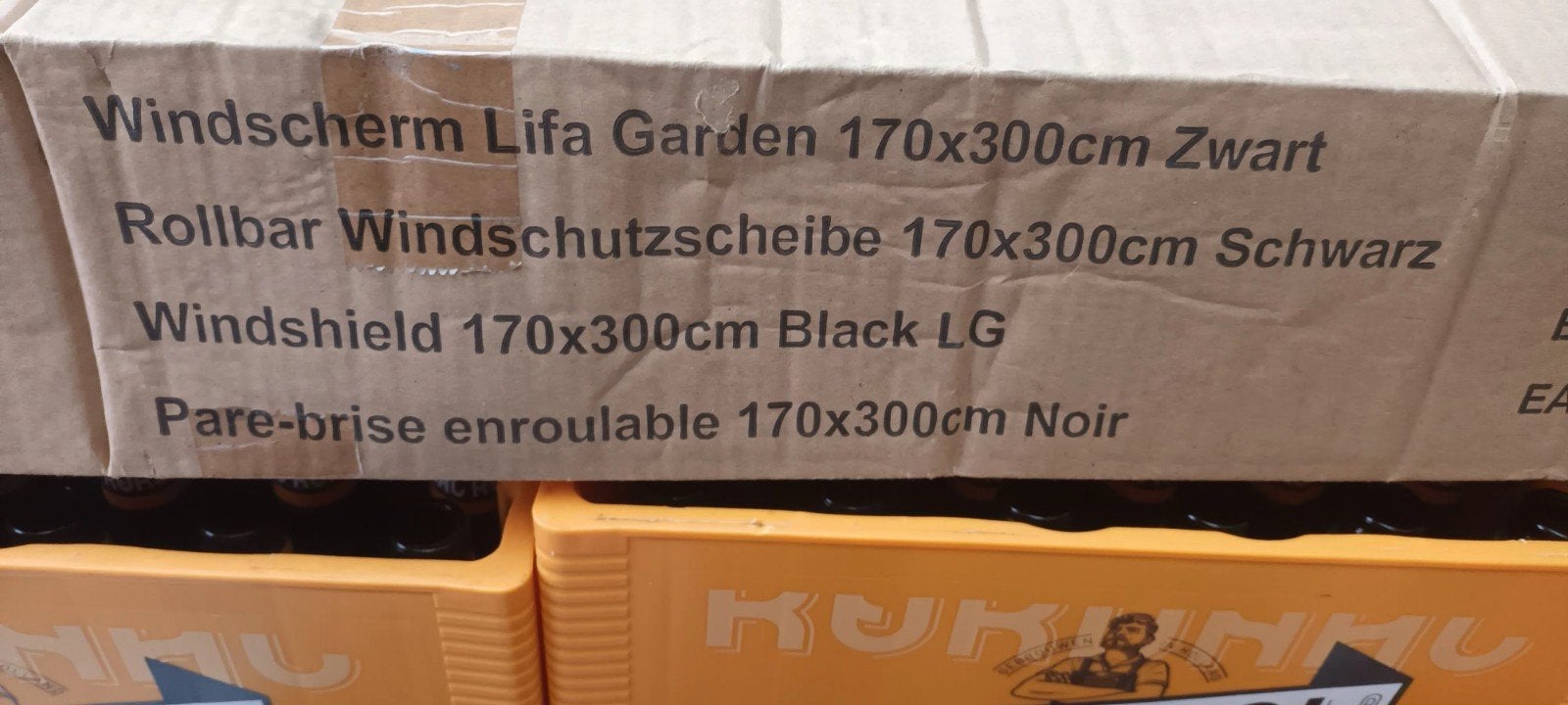 wind scherm 300 cm breed, Ophalen of Verzenden, Nieuw, 200 cm of meer, 150 tot 200 cm