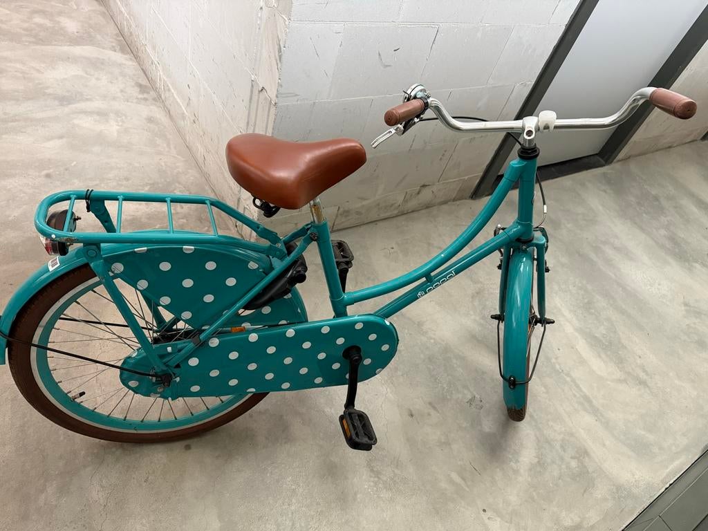 Leuke Popal turquoise kinderfiets 22 inch, Fietsen en Brommers, Fietsen | Dames | Damesfietsen, Gebruikt, Overige merken, 56 cm of meer