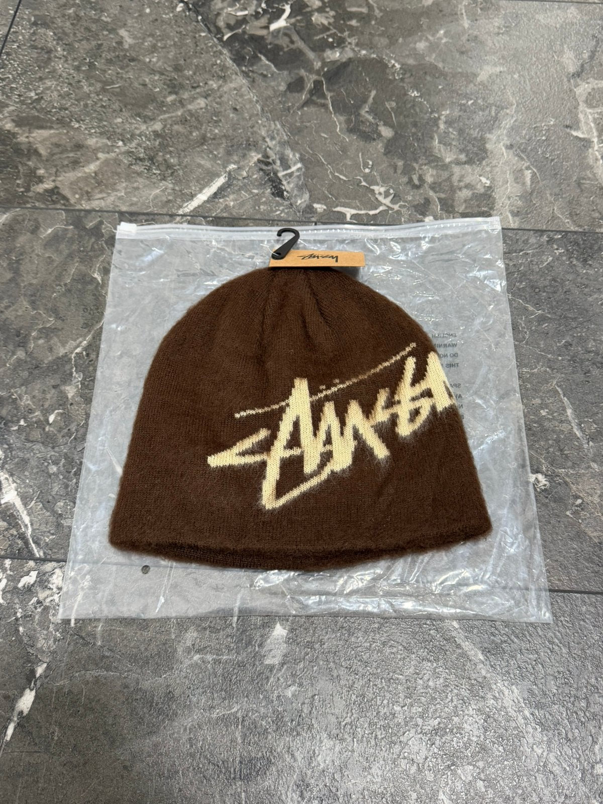 Stussy beanie bruin, Kleding | Heren, Ophalen of Verzenden, Nieuw, Overige maten, Muts