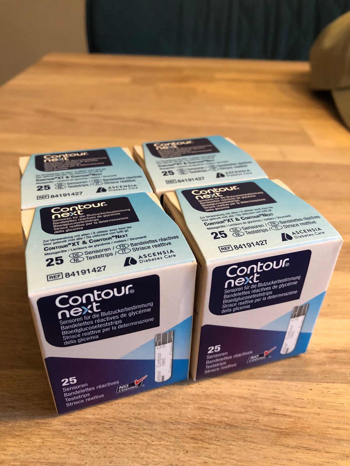 4x25 Contour Next teststrips, Ophalen of Verzenden, Nieuw