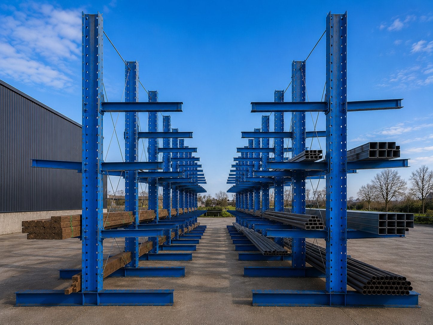 Draagarmstelling 4,2m | 800 kg per arm Dubbelzijdig Gebruikt, Ophalen