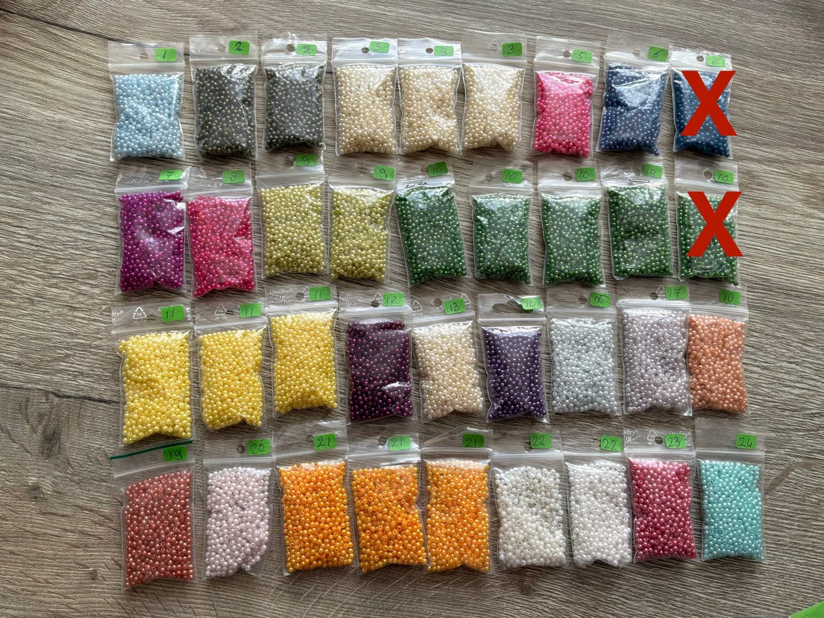 Keus uit veel kleuren kralen  per zak 1,00, Ophalen, Nieuw, Kraal