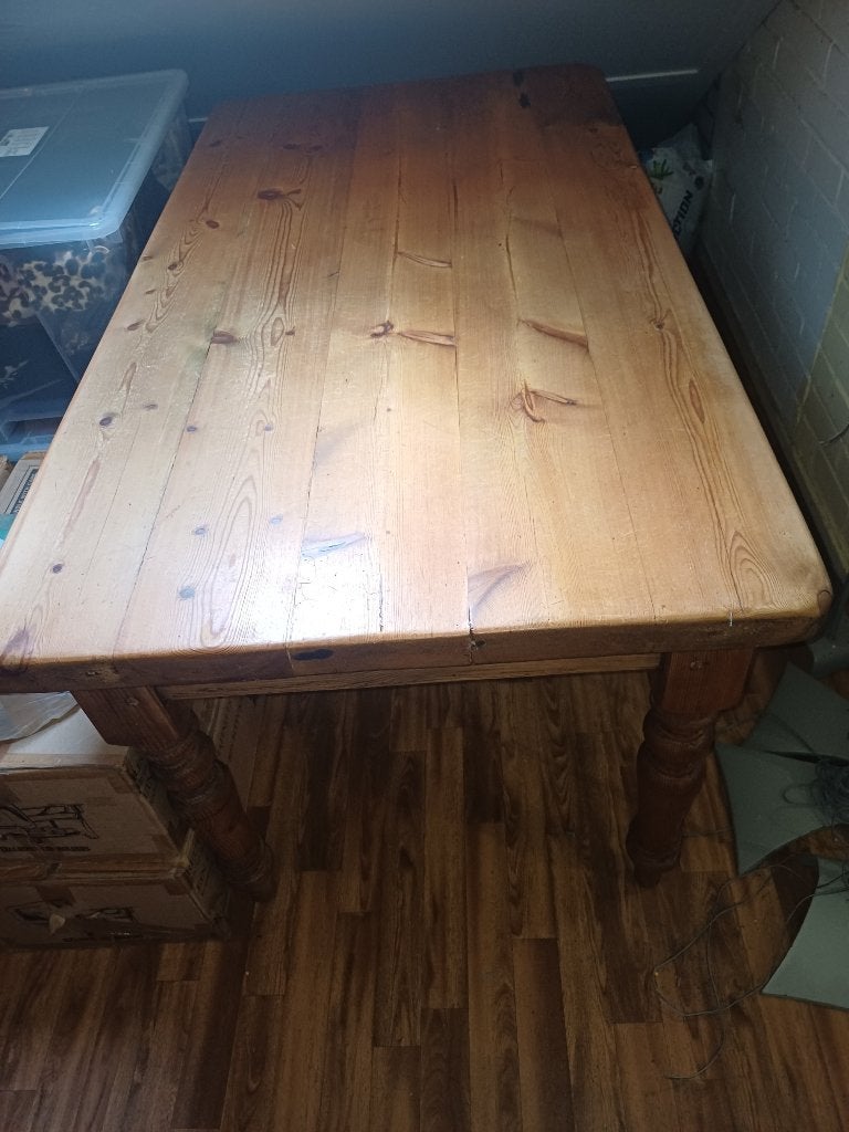 Grenen tafel, Huis en Inrichting, Ophalen, Gebruikt, 50 tot 100 cm, 150 tot 200 cm