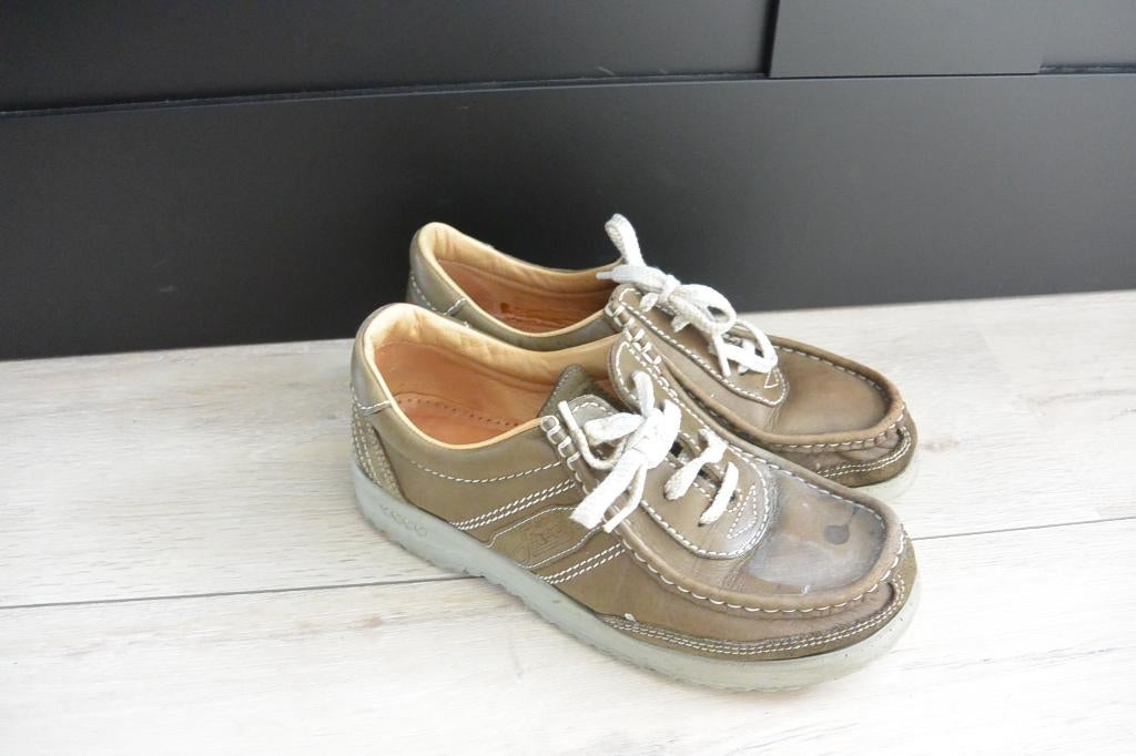 Ecco - Bruine veterschoenen - 39, Ecco, Schoenen met lage hakken, Bruin, Ophalen of Verzenden