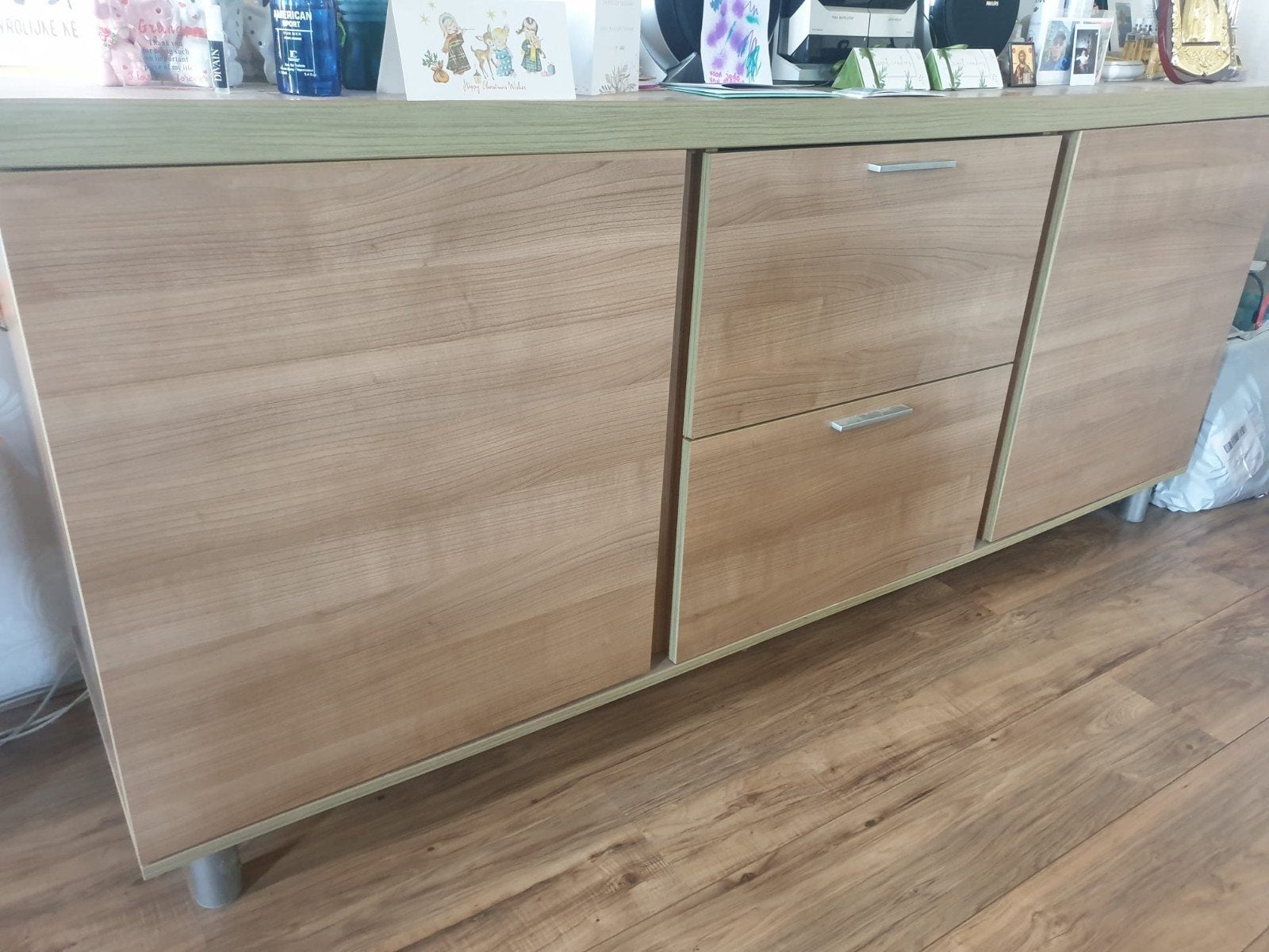 Dressoir beuken kleur B190-H95 -D50, Ophalen, Met deur(en), 150 tot 200 cm, Zo goed als nieuw