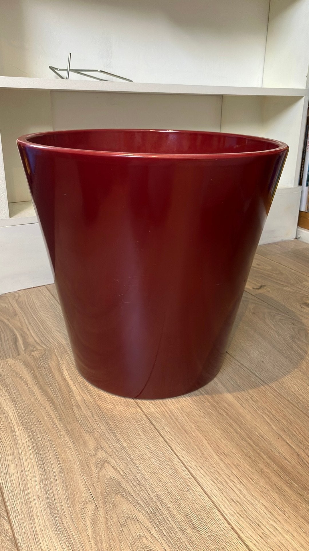 Binnen bloempot rood klein en groot, Rond, Binnen, Zo goed als nieuw, Minder dan 40 cm
