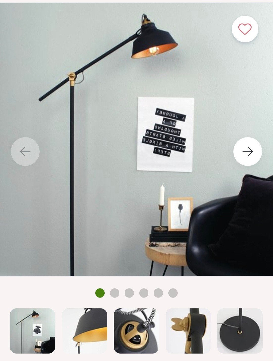 Nieuwe vloerlamp met kleine beschadiging, makkelijk te fixen, Ophalen, Nieuw, E27 (groot), Metaal