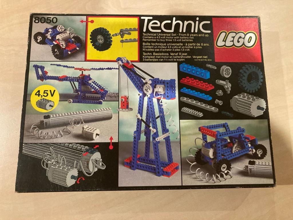 Lego Technic 8050 Universal Set met Motor en Instructies, Kinderen en Baby's, Speelgoed | Duplo en Lego, Compleet, Gebruikt, Lego