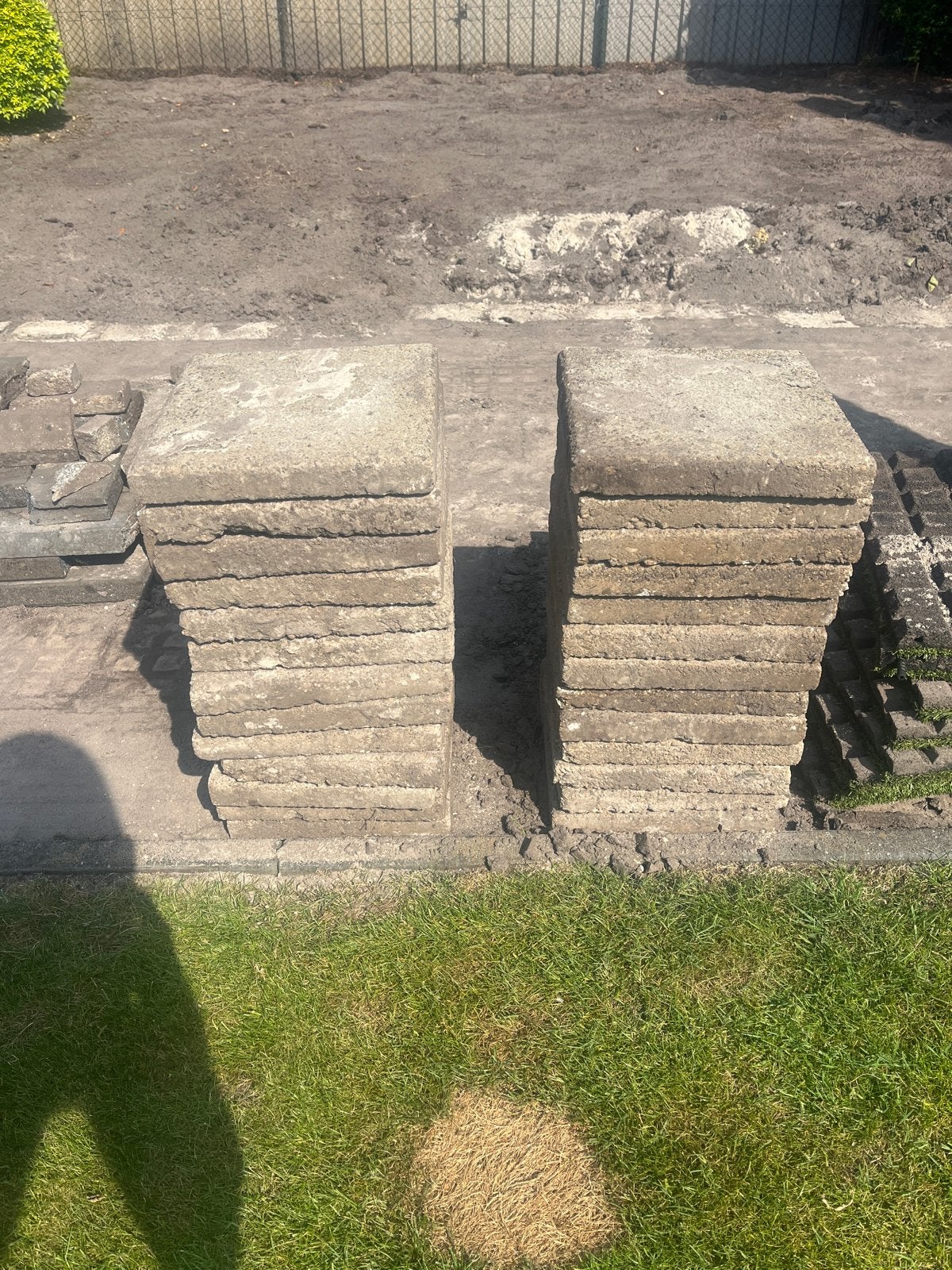 Stoeptegels 30x30 cm - Minimaal 100 hele, Ophalen, Gebruikt, 10 m² of meer, Beton