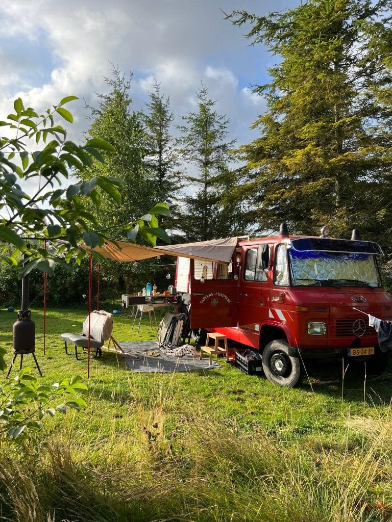 Mercedes Brandweerbus Camper, Buscamper of Camperbus, Mercedes-Benz, Handgeschakeld, Tot en met 3