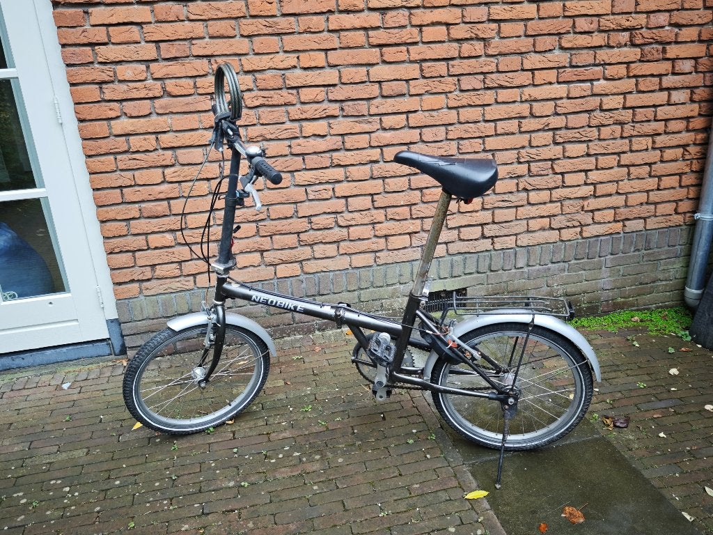 Vouwfiets 14inch met AXA slot & kabel, Fietsen en Brommers, Ophalen, Gebruikt, Velgrem, 14 tot 16 inch