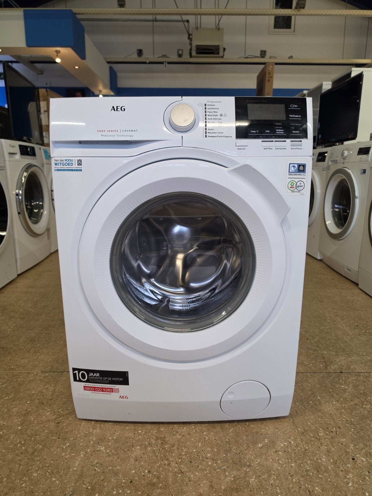 AEG 6000 Series wasmachine | 8 kilo | A+++ | Gratis thuis ✅️, AEG, Jirnsum, 1200 tot 1600 toeren, 8 tot 10 kg