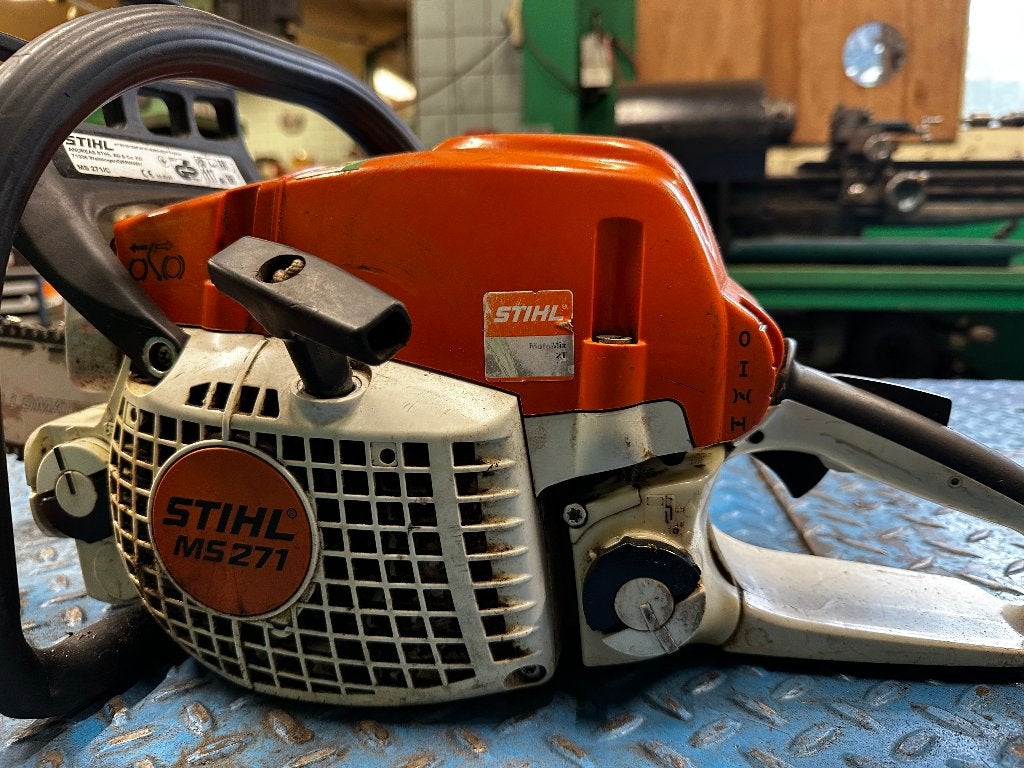 STIHL MS 271 Kettingzaag – 3,5 PK – 40 cm Zaagblad - 2 takt, Stihl, Gebruikt, 70 mm of meer, Kettingzaag