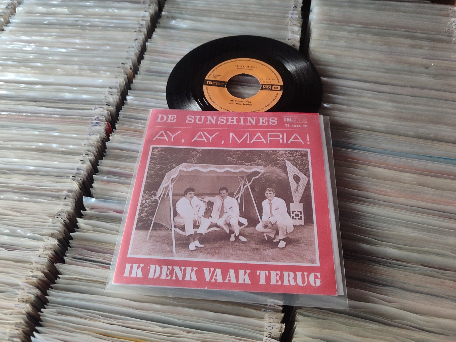 De sunshines ay ay maria Telstar, Cd's en Dvd's, Vinyl | Nederlandstalig, Ophalen, Gebruikt, Overige formaten, Levenslied of Smartlap