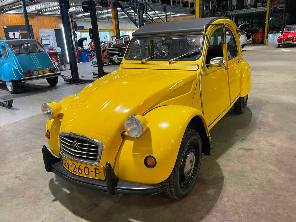 Citroen 2 CV 6, Auto's, Citroën, Bedrijf, Te koop, 2CV, Benzine, Sedan, Handgeschakeld, Geïmporteerd, Geel, Voorwielaandrijving